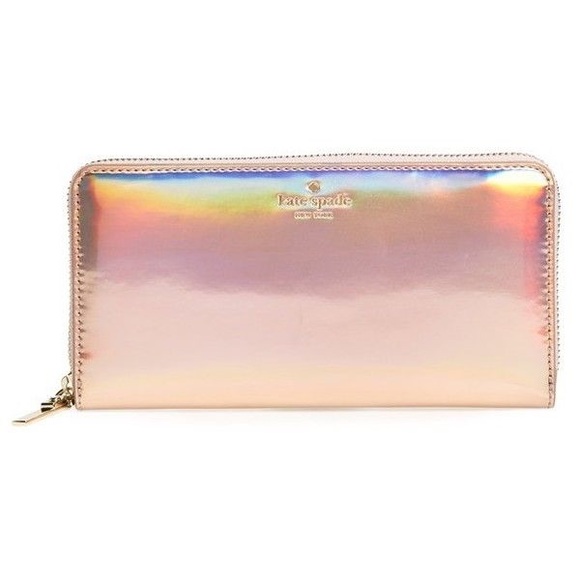 kate spade holographic wallet